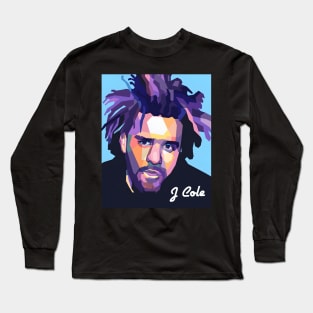 J Cole wpap pop art Long Sleeve T-Shirt